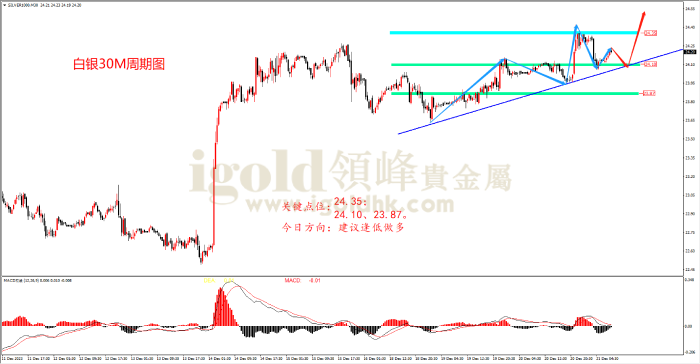 2023年12月21日白银走势图 2023年12月21日白银走势图
