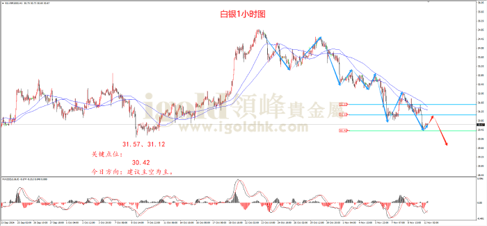 2024年11月12日白银走势图 2024年11月12日白银走势图